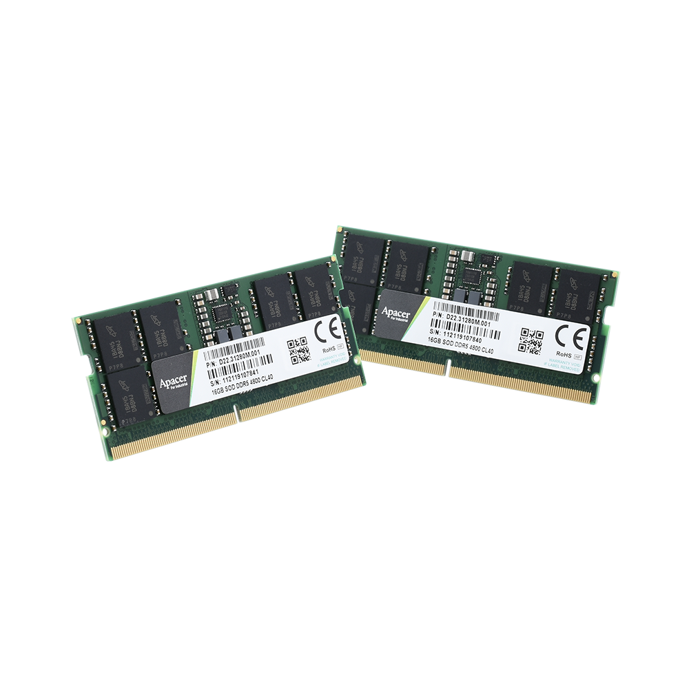 Apacer industrial DRAM with product-specific lifecycle and environmental options